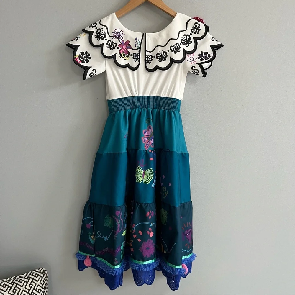 Disney Store Encanto Mirabel Deluxe Costume Dress Size 7/8 Youth Play Halloween